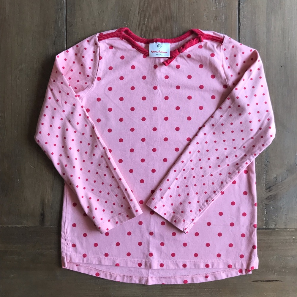 Hanna Andersson girl long sleeve shirt 6-7